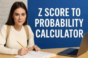 Z Score to Probability Calculator