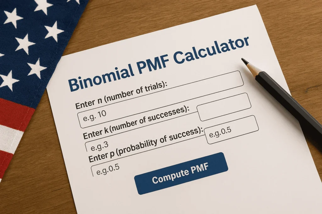 Binomial PMF Calculator