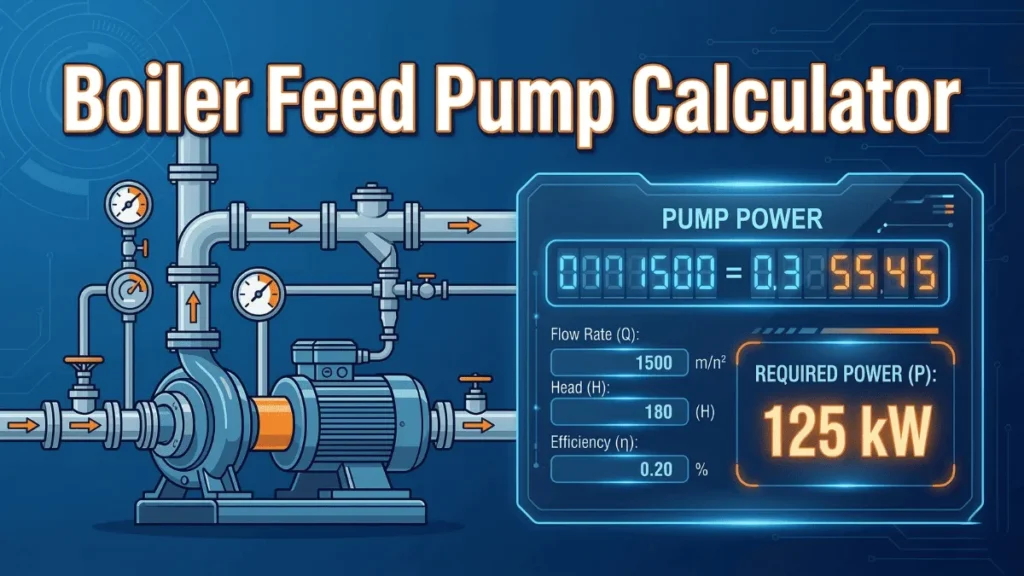 Boiler Feed Pump Calculator