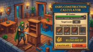 OSRS Construction Calculator